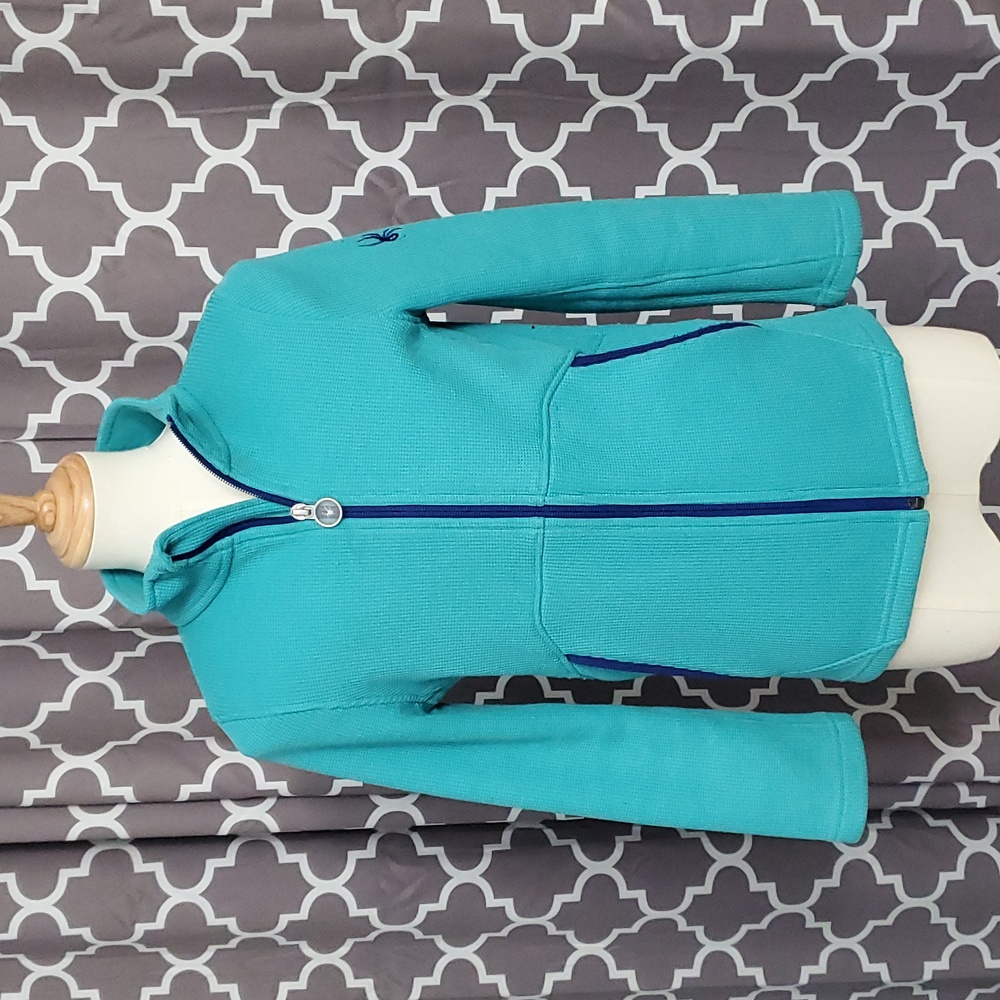Spyder Girls Fleece Jacket Medium (10/12) Turquoise